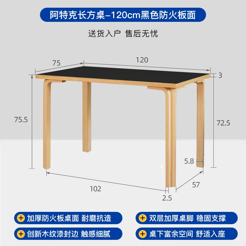 Modern Square Dining Table Minimalist Style Nordic Computer Dining Table Waterproof Relaxing Tavolo Pranzo Home Furniture