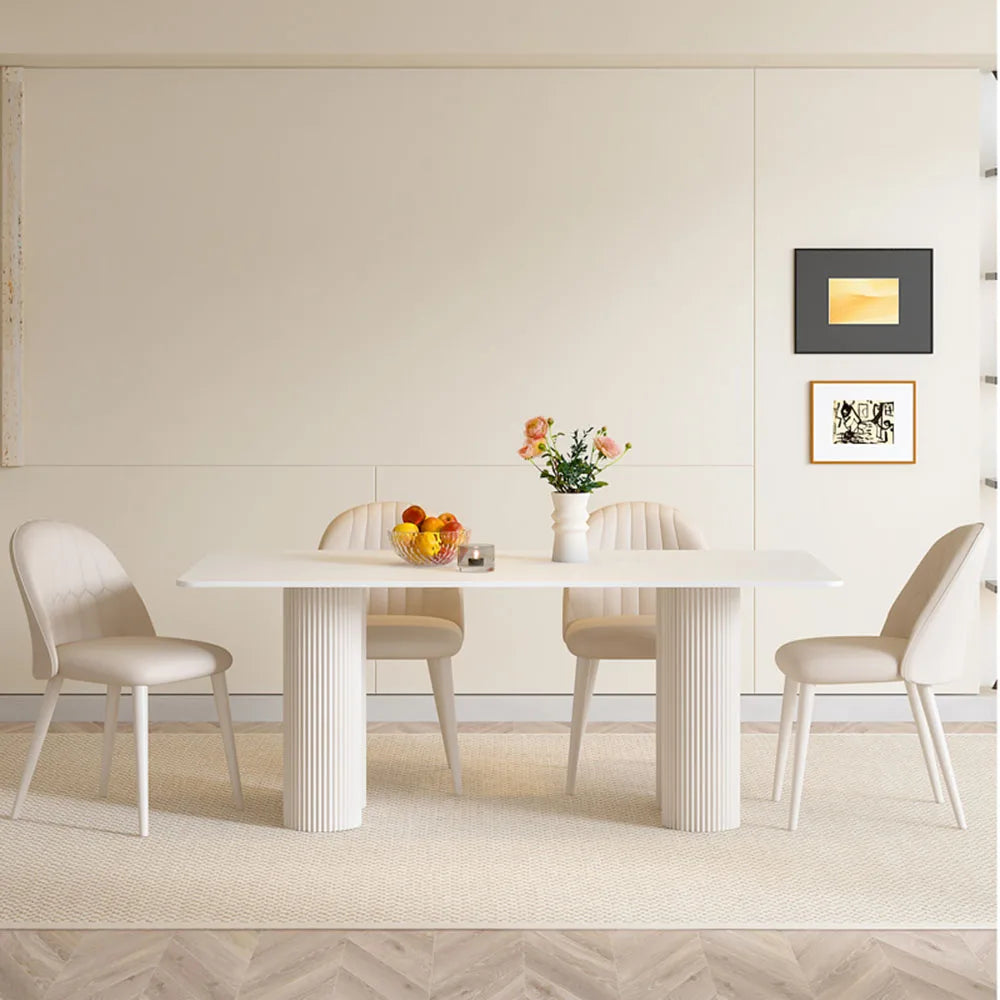 Rectangle Modern Dining Table Luxury Balcony Nordic Breakfast Dining Table Waterproof Design Muebles De Cocina Furnitures
