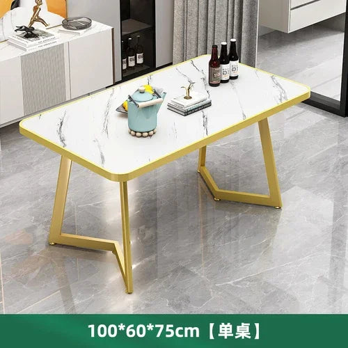 Luxury Modern Dining Table Rectangle Nordic Living Room Dining Table European Style Mesas De Comedor Garden Furniture Sets