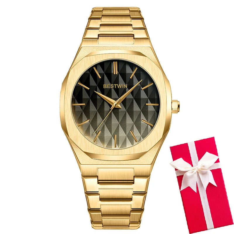 Men Wrist Watches For Male Clock 2025 Top Brand Luxury Stainless Steel Band Black Fashion Men Quartz Watches Dropshipping