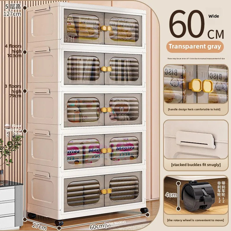 Household living room, toy cabinet, storage rack, storage cabinet, folding storage box, snack cabinet, finishing box.