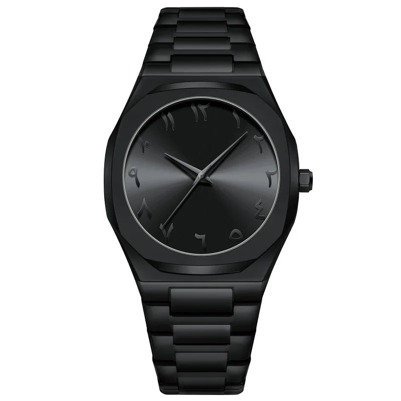 Men Wrist Watches For Male Clock 2025 Top Brand Luxury Stainless Steel Band Black Fashion Men Quartz Watches Dropshipping