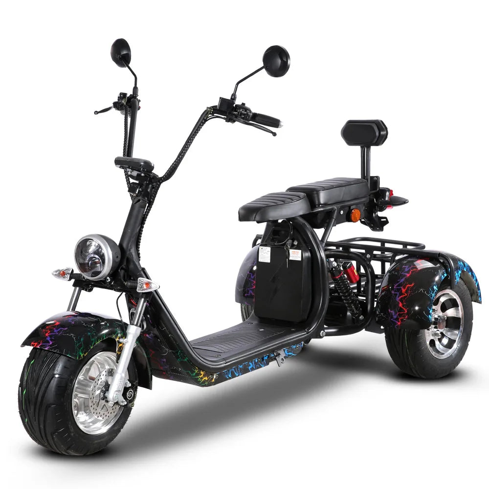 Clark is hot selling New Electric Scooters for Men 2000W E-Bike 13 Inch Big Wheel Citycoco Electric Tricycle Scooter