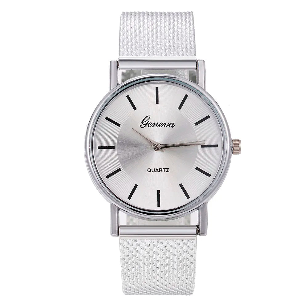 Women Watches Luxury Fashion Mesh Belt Watch For Ladies Elegant Bracelet Waterproof Quartz Wristwatch Top Clock Lover Watch
