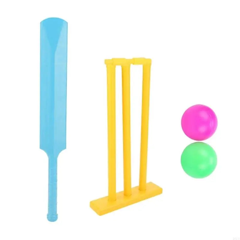 652F Children Cricket Set Indoor Outdoor Child Sports Game Parent Child Cricket Game with Stumps and 2 Balls Enduring