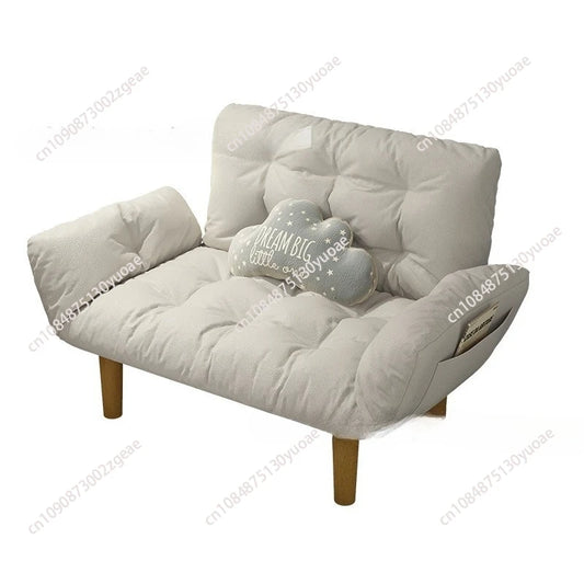 Frosted Fabric Double Sofa Living Room Small Unit Cream Wind Triple Fabric Sofa