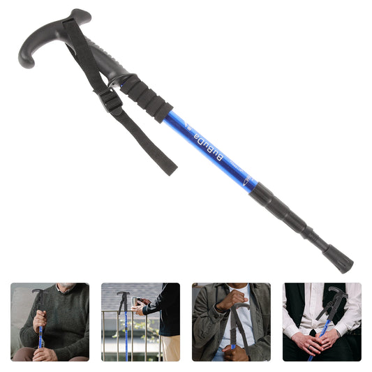 Trekking Pole Walking Stick Telescopic Cane Anti-slip Poles Hiking Sticks Canes for Men Climbing Adjustable