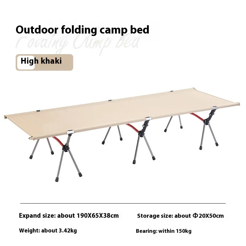 Lohascamping 90cm widen Sleeping Camping cot Ultralight Portable High-low dual folding Bed Backpacking Travel hiking Cot