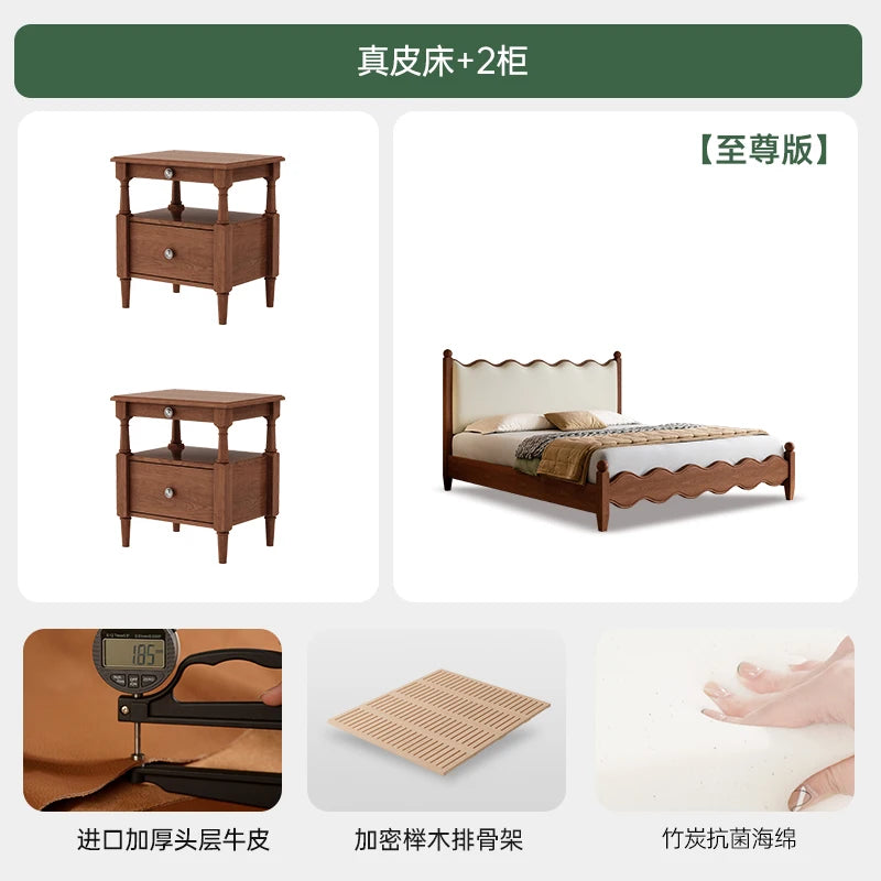 Queen Size Bed Frames Aesthetic Lounge Luxury Unique Beds Storage Nightstands Cama De Lujo Para Dormitorio Home Decoration