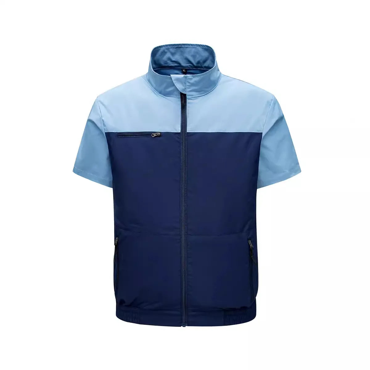 Heat-proof and Cooling Air-conditioning Clothing for Men and Women, Comfortable Short-sleeved Jacket with Retractable