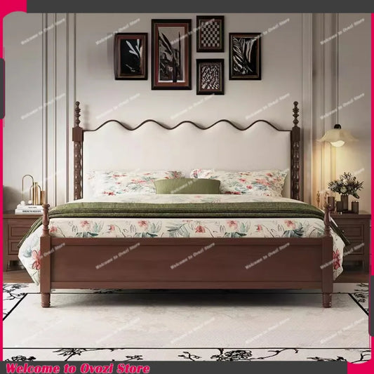 Drawers Under Storage Bed Frames Queen Sized Minimalist Upholstery Bed Bedside Table Luxury Letto Matrimoniale Home Furniture