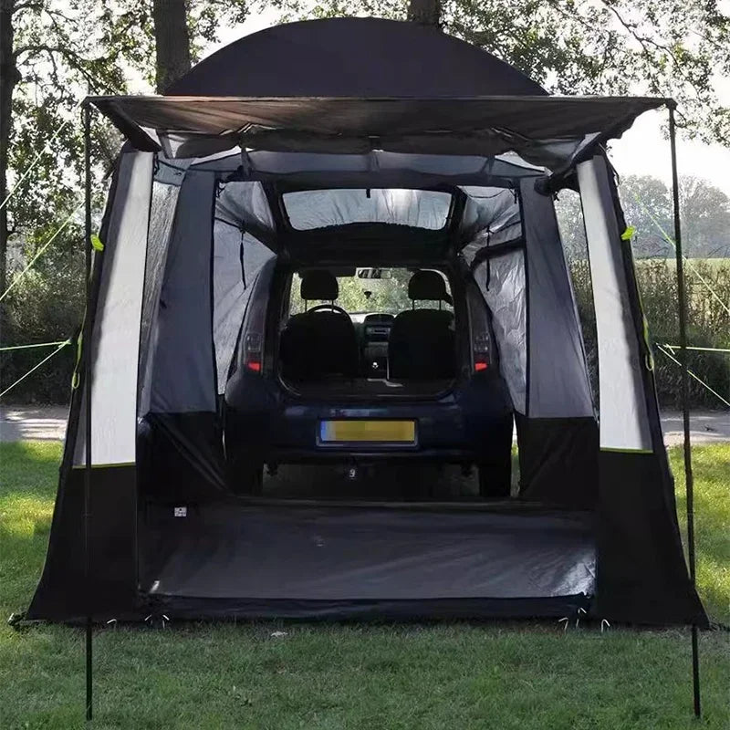Self-driving travel tent outdoor camping multi-purpose inflatable integrated car tail tent side trunk rain and sun protection