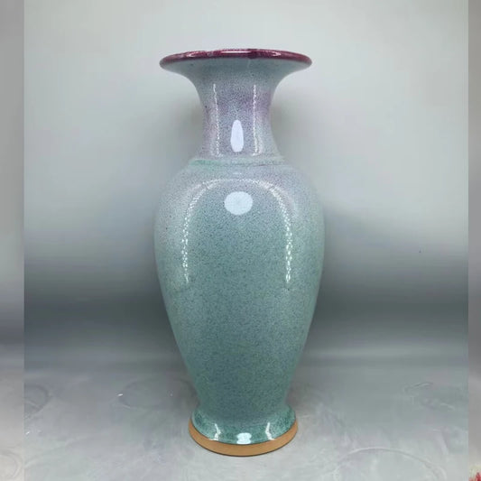 ceramic vase home decor Jun China appreciation bottle handicraft decoration interior general bottle floreros vases High 35 cm