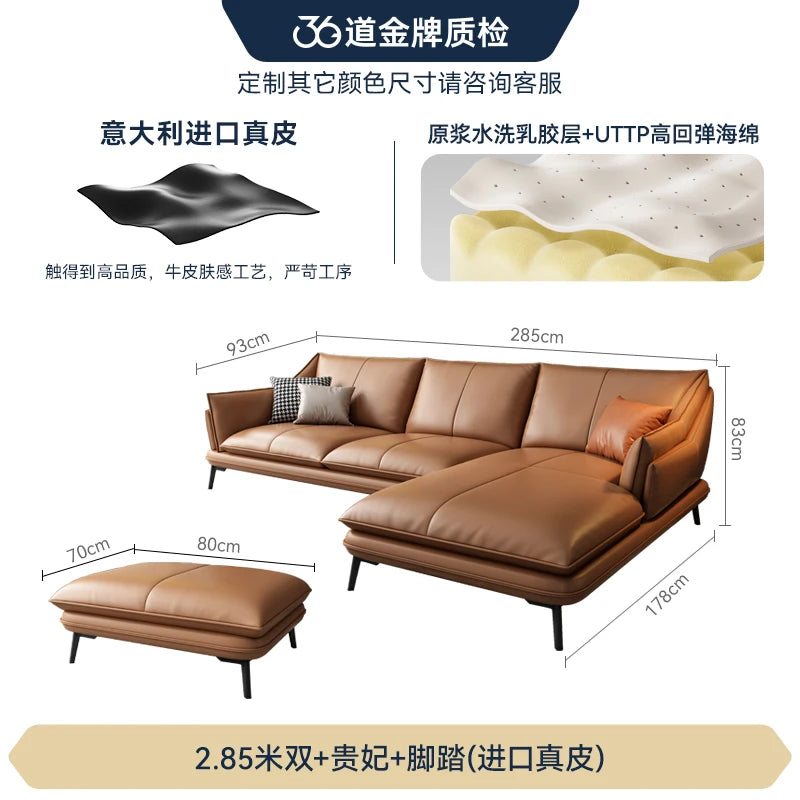 Foot Stool Double Living Room Sofas Europe Waterproof Recliner Arm Sofa Luxury Frame Oturma Odası Kanepeleri Home Decoration