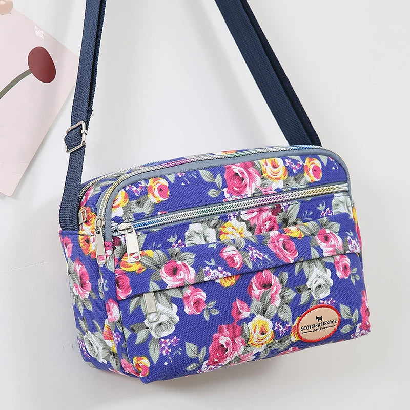 Women's Canvas Tote Bag Large Capacity Handbags for Female Commuting Women's Messenger Shoulder Bag Travel Handbag