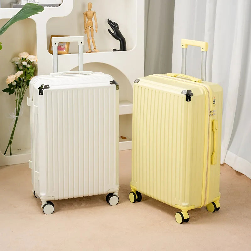 2025 Trend 20inch 24inch Strong and Durable Portable Boarding Suitcase Men's Password Trolley Case Men's Suitcase Women's Travel Essentials