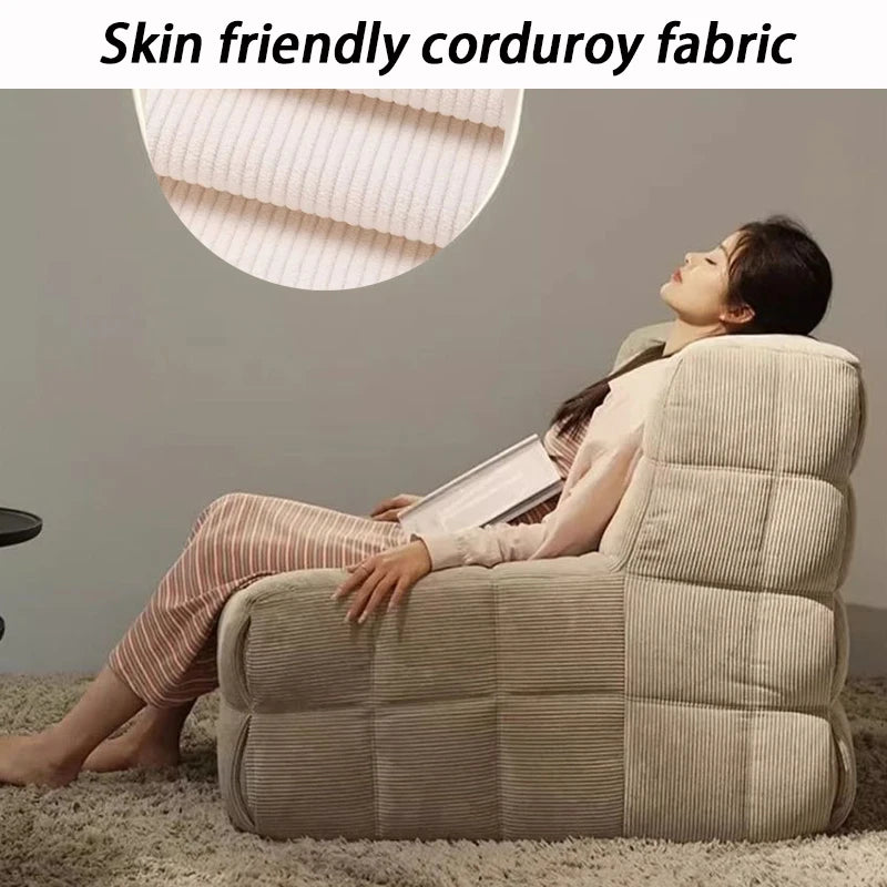Relaxing Lazy Sofa 1 Person Living Room Corner Sofas Single Nordic Modern Cheap Sofas for Adult Bedroom Family Home Furniture