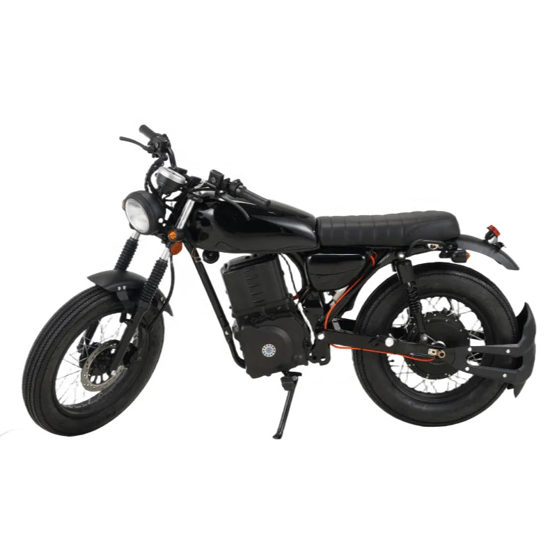 Unisex 2000W Electric Sportbike Powerful 60v 72v Two-Wheel Long Range Electric Motorcycle Ev Scooter Front Brake 70km Range Per