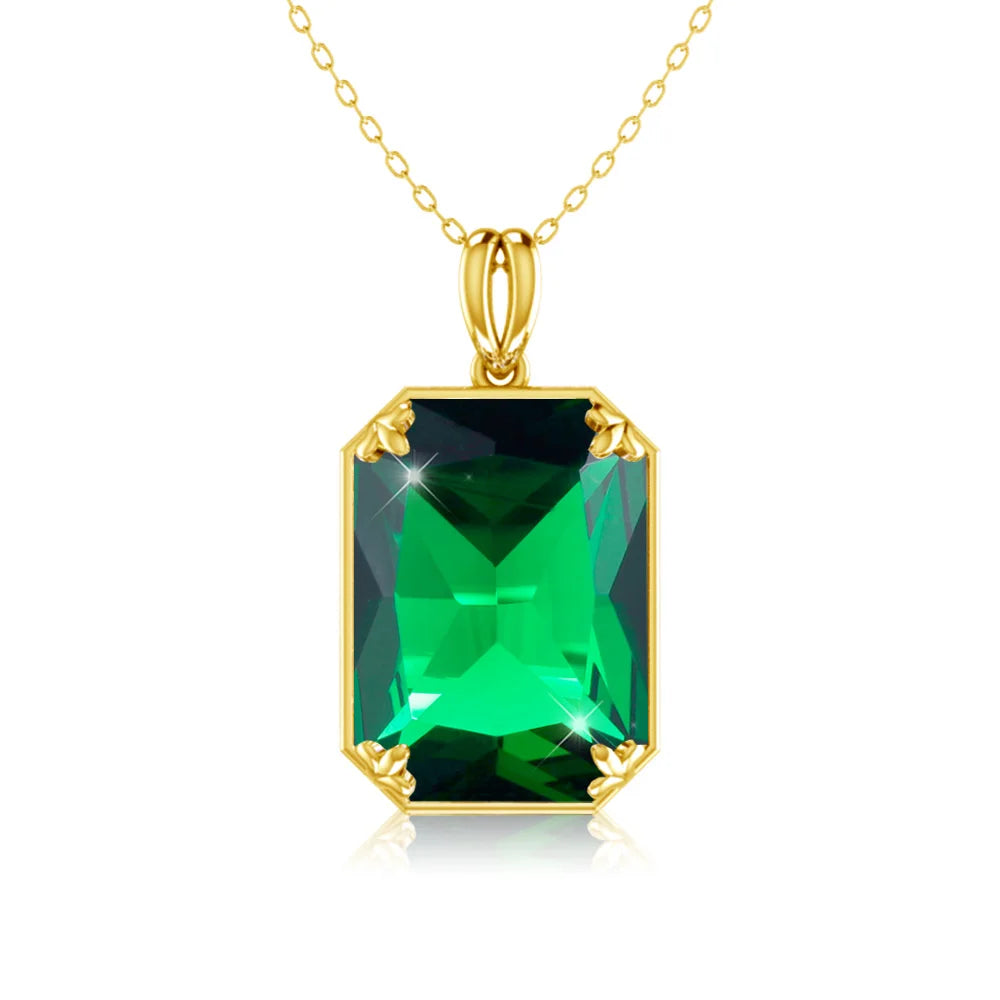 585 Gold Plated Pendants and Necklaces Real Solid 925 Sterling Silver Woman Pendants for Fine Jewelry