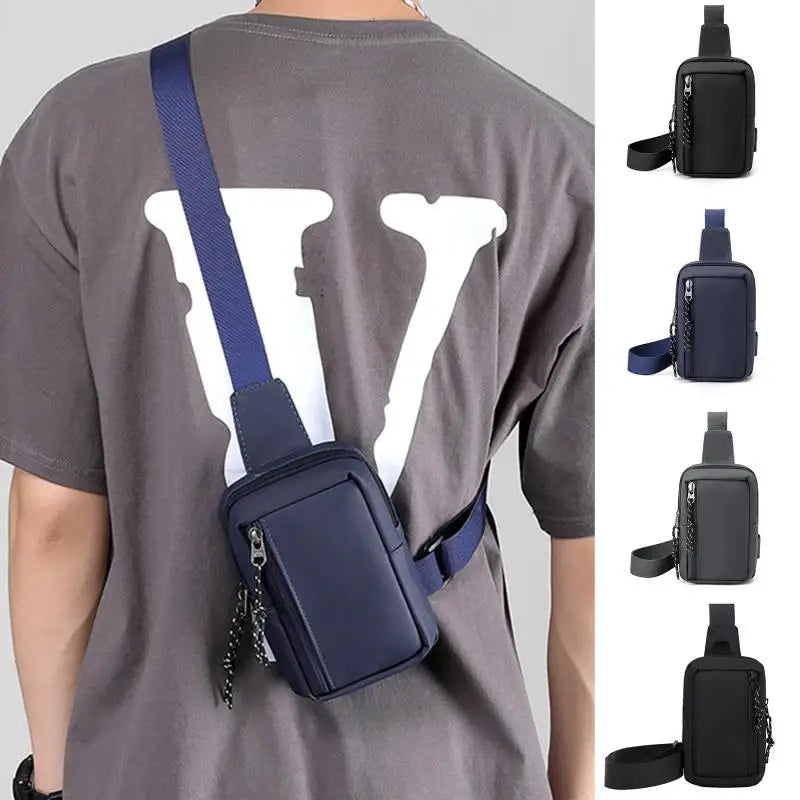 New Handbags Design Men's Chest Bag Casual Travel Waist Men Shoulder Messenger Male Handbag Crossbody Back Packs
