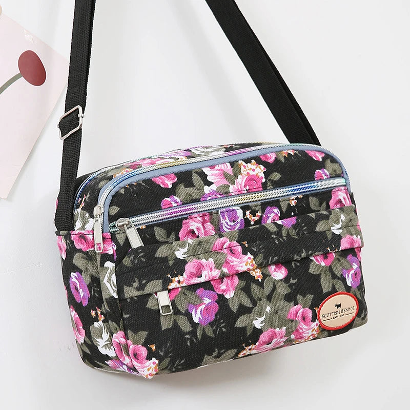 Women's Canvas Tote Bag Large Capacity Handbags for Female Commuting Women's Messenger Shoulder Bag Travel Handbag