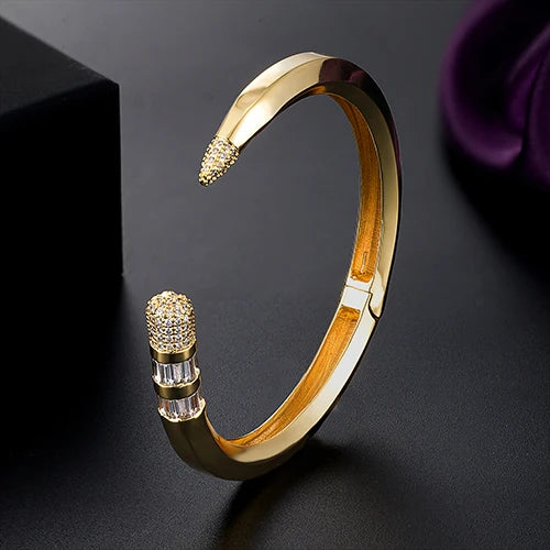 New Fashion Lovers Luxury Bracelets Bangles Colorful Cubic Zirconia Golden Woman's Bracelets wedding banquet hand Jewelry Gifts
