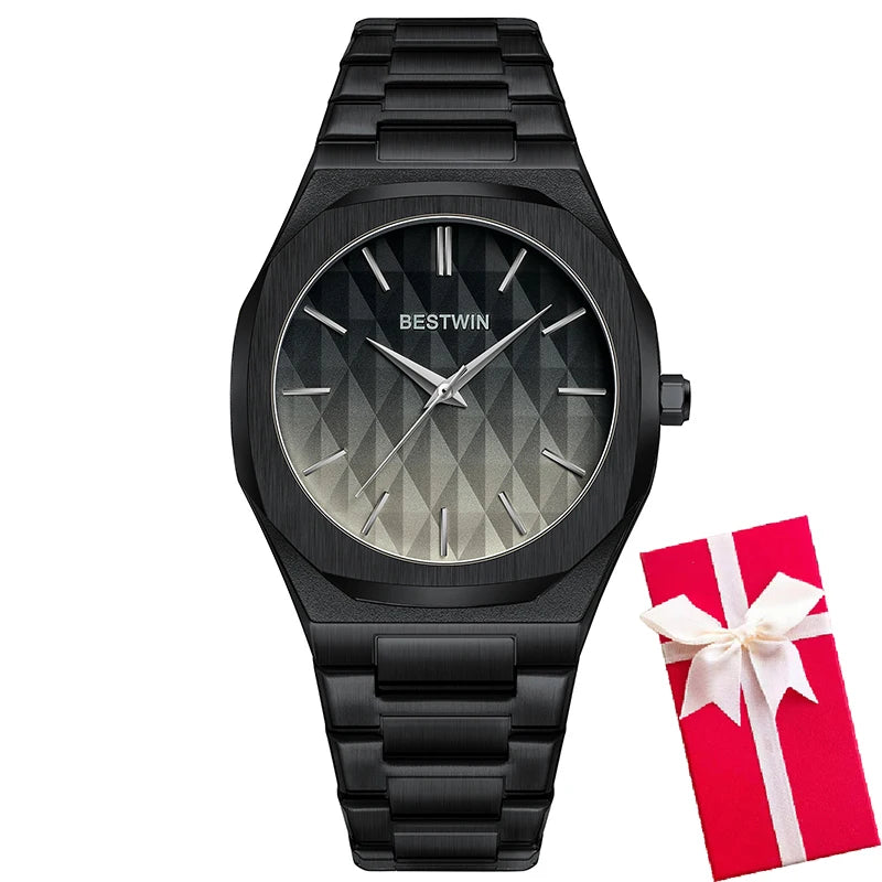 Men Wrist Watches For Male Clock 2025 Top Brand Luxury Stainless Steel Band Black Fashion Men Quartz Watches Dropshipping