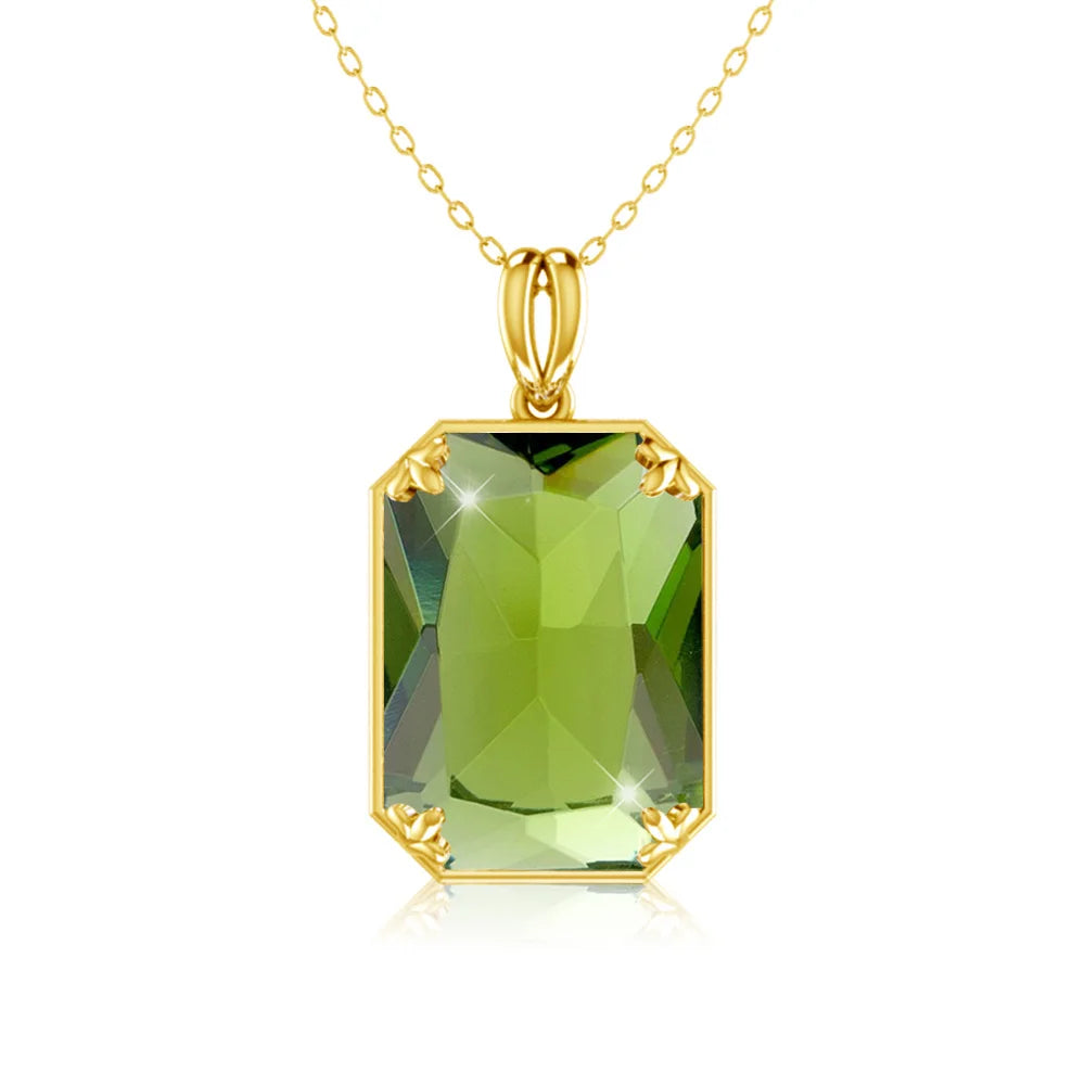 585 Gold Plated Pendants and Necklaces Real Solid 925 Sterling Silver Woman Pendants for Fine Jewelry