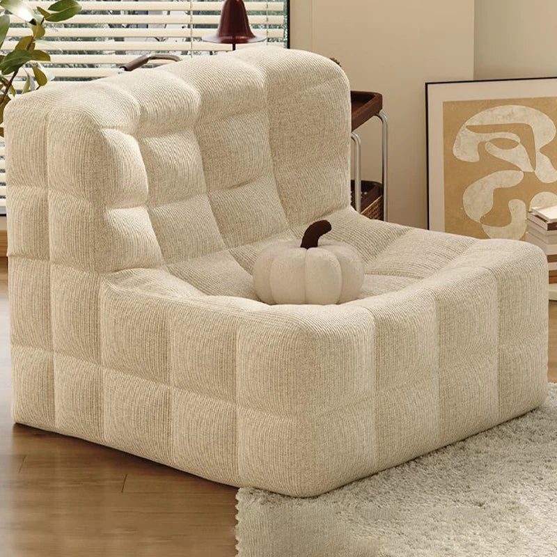 Relaxing Lazy Sofa 1 Person Living Room Corner Sofas Single Nordic Modern Cheap Sofas for Adult Bedroom Family Home Furniture