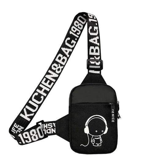 Men's Shoulder Bag INS Trend Waterproof Small Backpack Mobile Phone Man's Messenger Bag Square Bag Crossbody Bags
