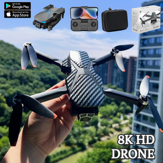 Drones 8k HD AE7 Brushless Motors Folding Aerial Drone Optical Flow Localization Four Sided Obstacle Avoidance Drone Toys Gifts