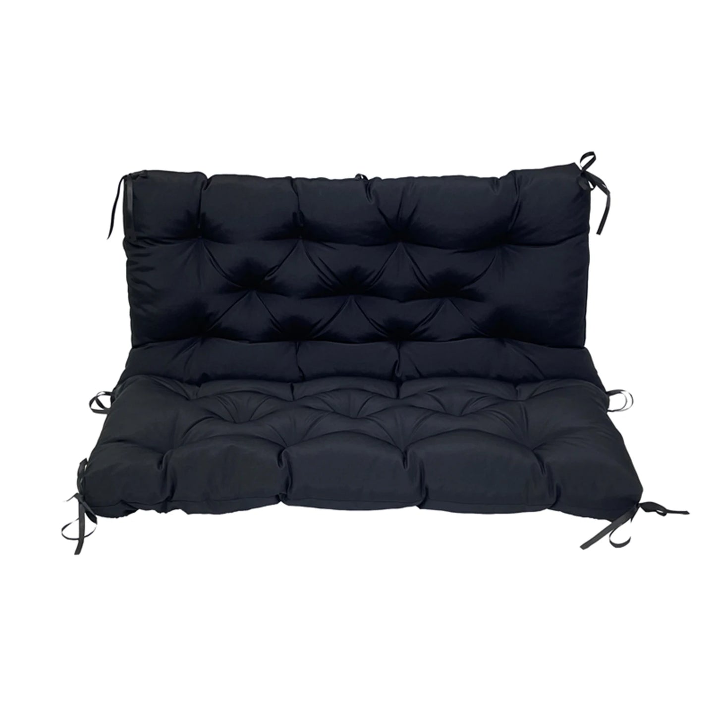 Outdoor Bench Cushions Garden Swing Seat Cushions with Backrest 2/3 Seater Replacement Cushion for Outdoor Swing Sofa Pad Settee