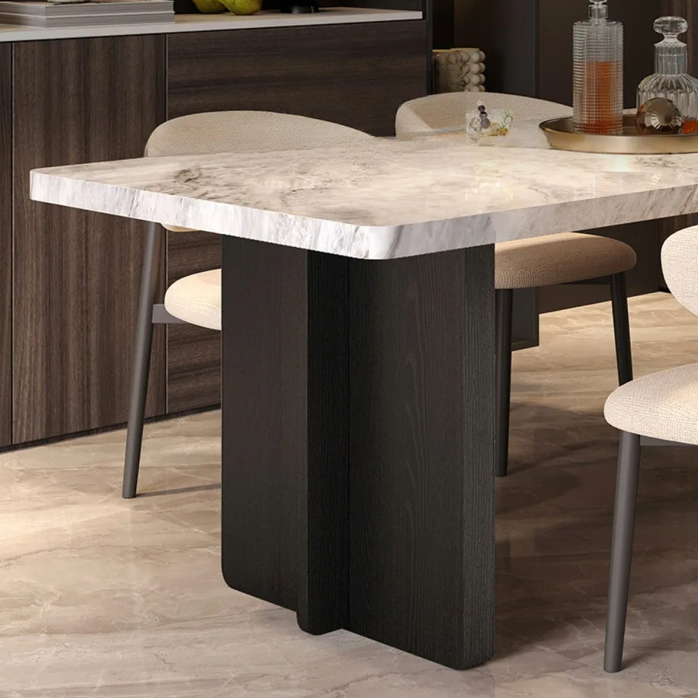 Living Rectangle Dining Table Balcony Italy Luxury Waterproof Dining Table Living Room Minimalist Muebles De Cocina Furnitures