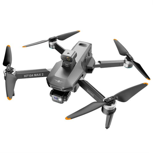 KF104MAX-2 KF104 RC Drone Intelligent Touch Screen FPV Brushless Control 3-axis Gimbal GPS Positioning Aerial Photography Drone