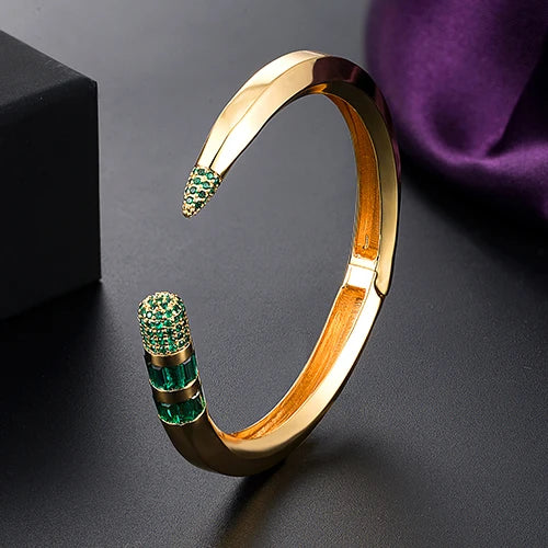 New Fashion Lovers Luxury Bracelets Bangles Colorful Cubic Zirconia Golden Woman's Bracelets wedding banquet hand Jewelry Gifts