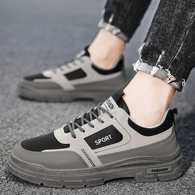 Men's shoes four season new soft-sole non-slip casual shoes outdoor walking shoes fashion student sports shoes male tooling shoe