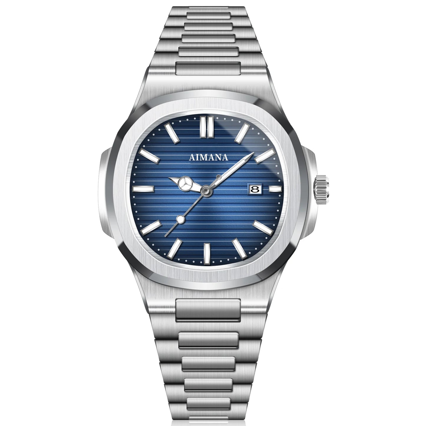 AIMANA Men's Watch Casual Fashion Digital Display Quartz Wristwatch for Men
