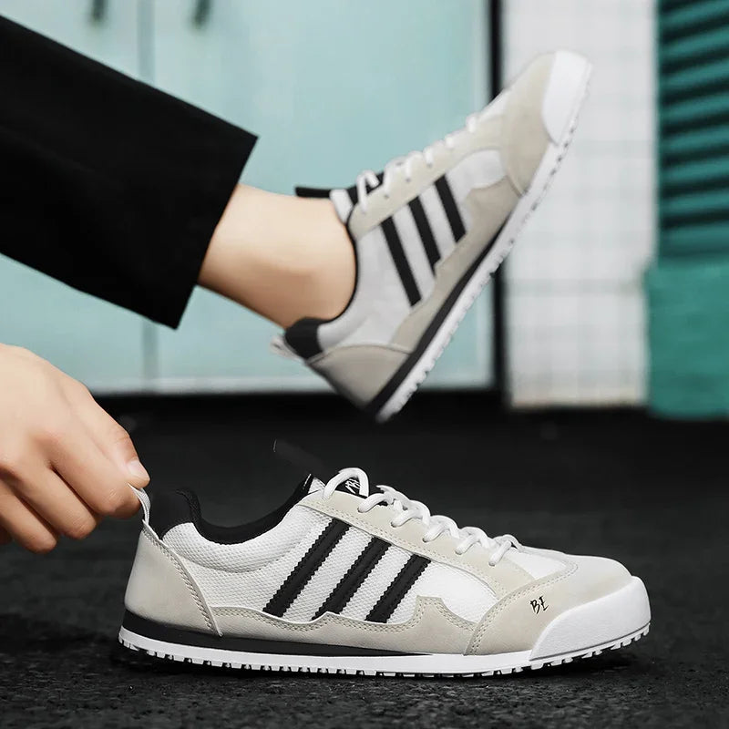Men's Shoes Breathable Flat Shoes Outdoor Fitness Free Sports Male Shoes Comfortable Vulcanized Shoes Trend Casual Shoes for Men