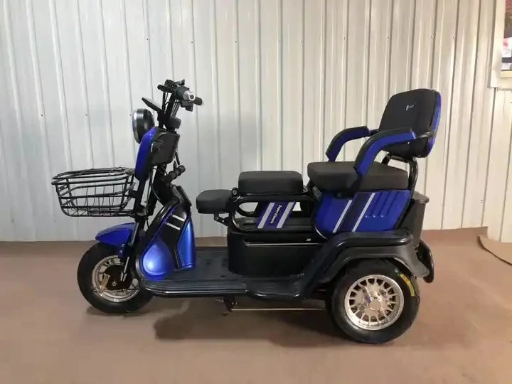2023 New Model 3-Wheel Electric Scooter 500W Mini Electric Motorcycle Leisure Steel Frame Electric Tricycles Elderly 60V Folded
