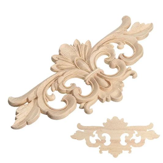 Classic Wood Carved Corner Applique Frame Vintage Furniture Craft Decor Home Decorates Dongyang Wood Carving Door Bed Decorative