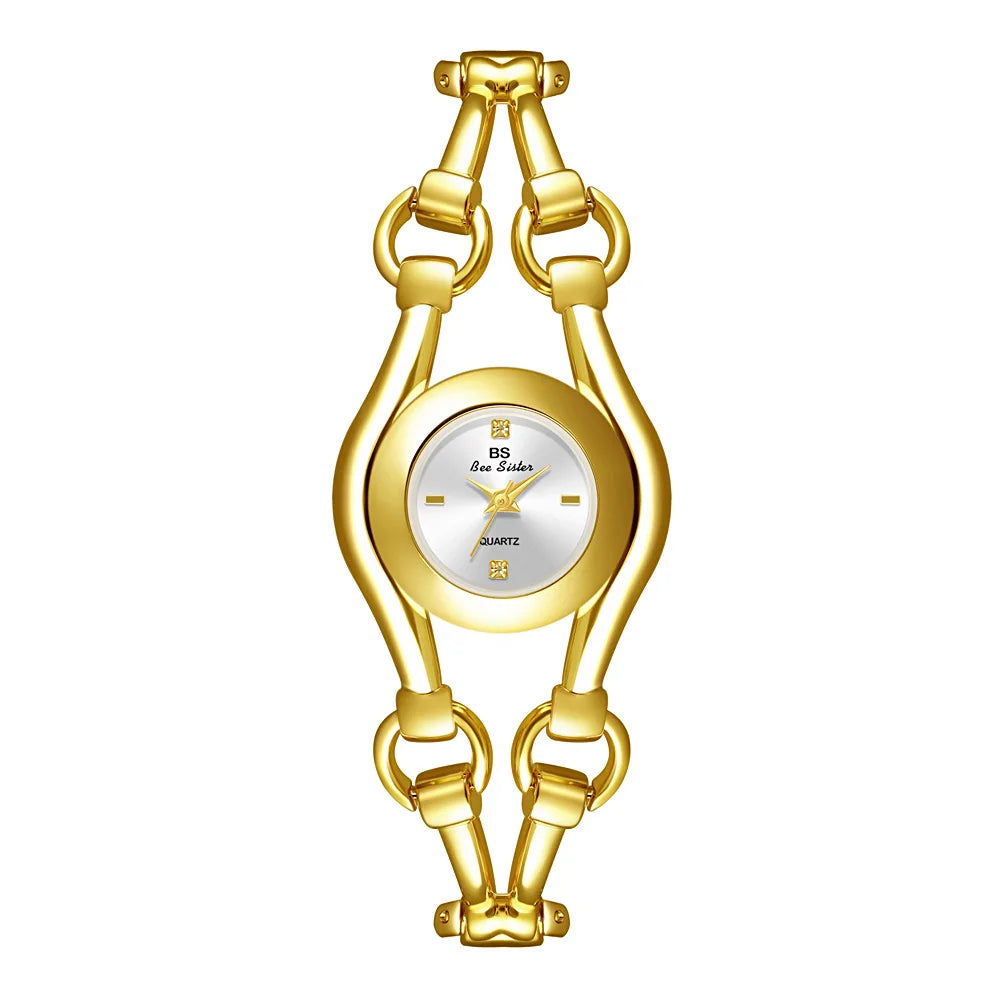 Women Bracelet Watches Top Brand Luxury Elegant Fashion For Ladies Wrist Watches Steel Quartz Female Clock Gold High Quality