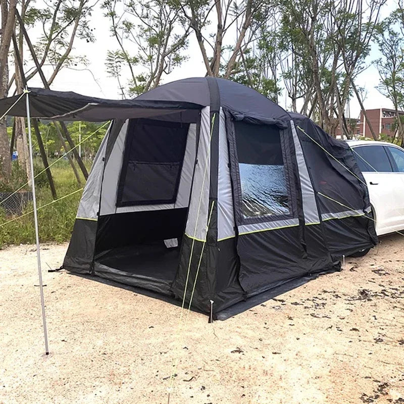 Self-driving travel tent outdoor camping multi-purpose inflatable integrated car tail tent side trunk rain and sun protection