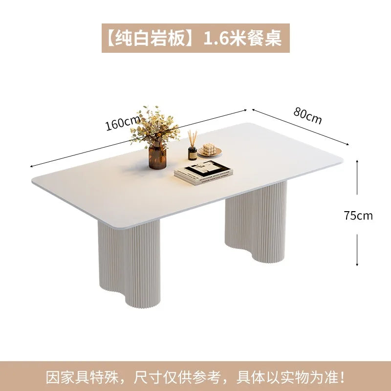 Rectangle Modern Dining Table Luxury Balcony Nordic Breakfast Dining Table Waterproof Design Muebles De Cocina Furnitures