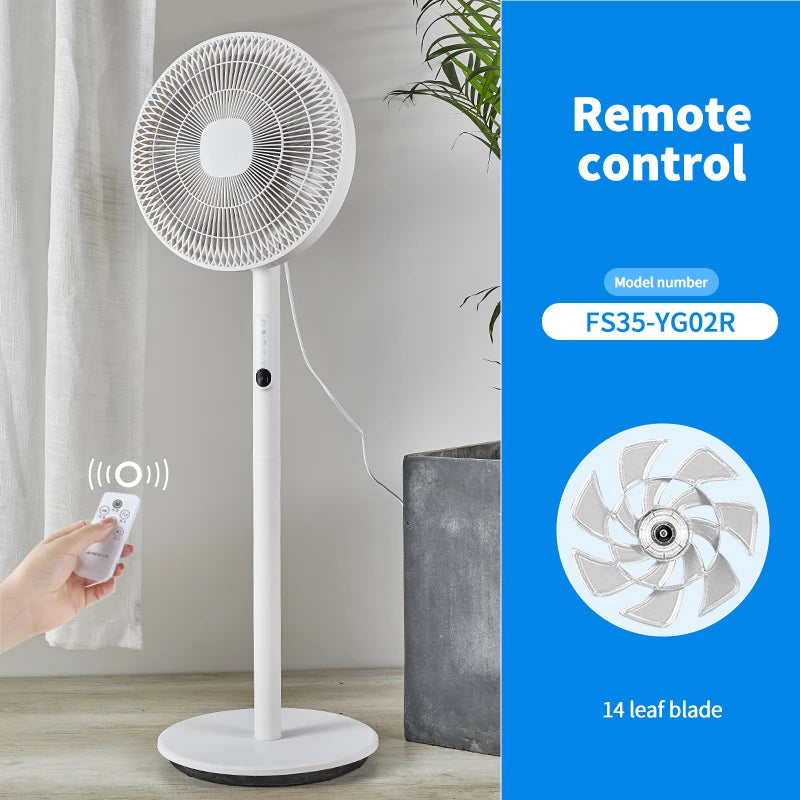 Electric fan seven-leaf household floor fan large air volume table and floor dual-use can shake the head softly and low noise.