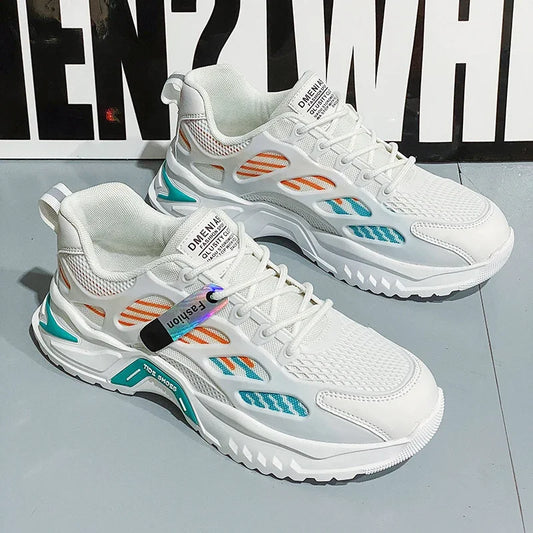 Men's Shoes Summer Low-top Leisure Comfortable Breathable Light Outdoor Jogging Walking Tennis Shoes Tenis Masculino