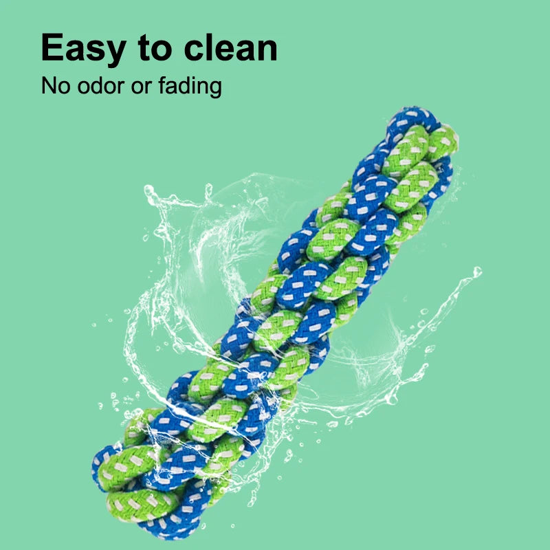 Pet Interactive Cotton Rope Mini Dog Toys Teeth Grinding Cleaning Chewing Puppy Toys Dog Training Toys Pet Supplies
