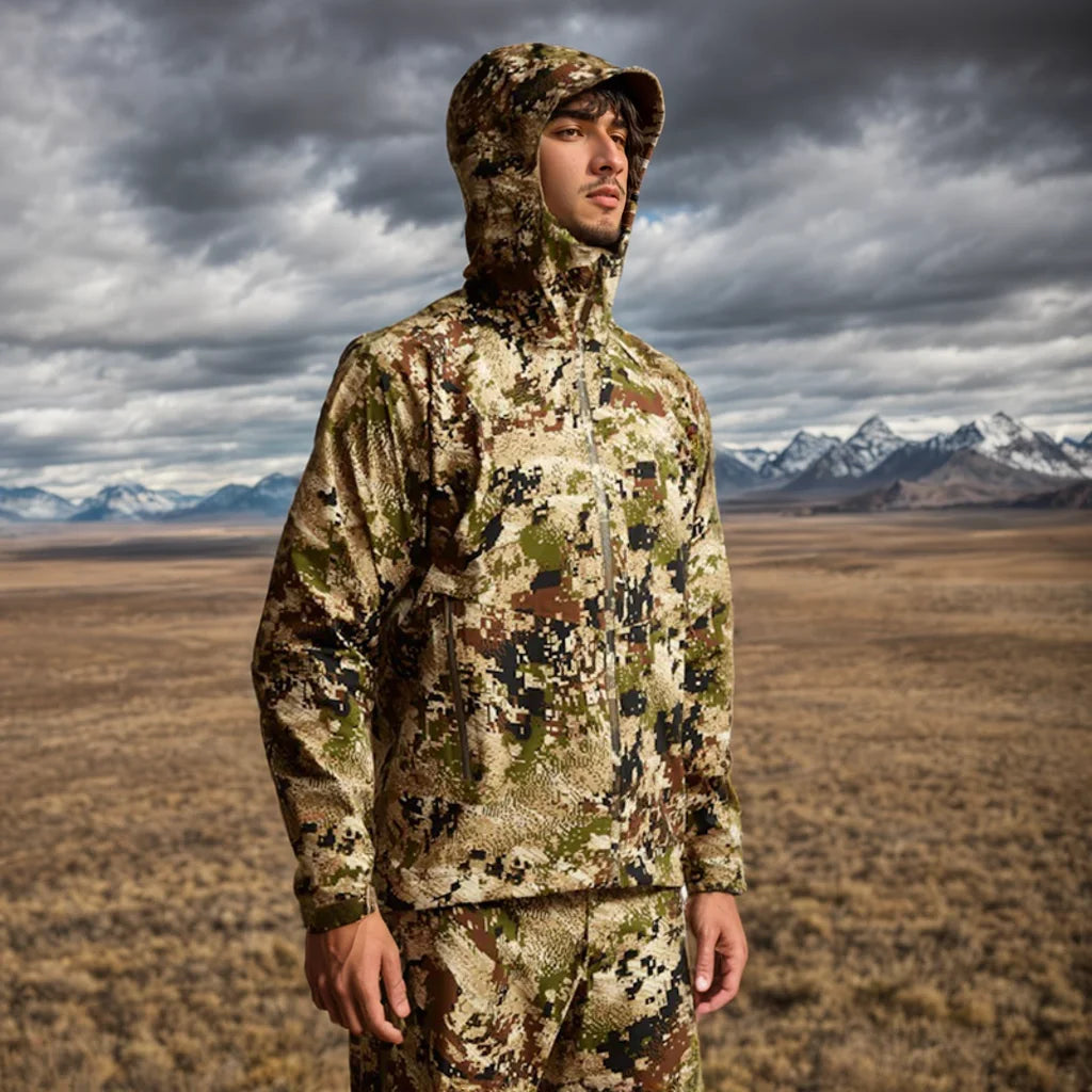 Men's hunting raincoat Dew point jacket camouflage fishing hunting clothing