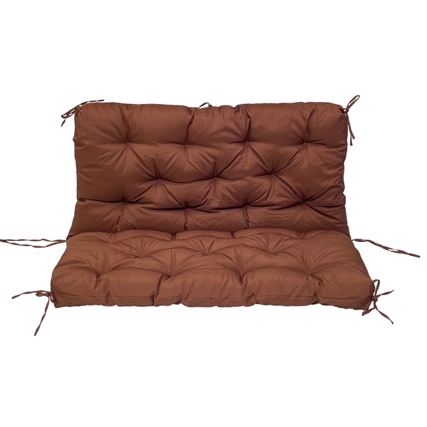 Outdoor Bench Cushions Garden Swing Seat Cushions with Backrest 2/3 Seater Replacement Cushion for Outdoor Swing Sofa Pad Settee