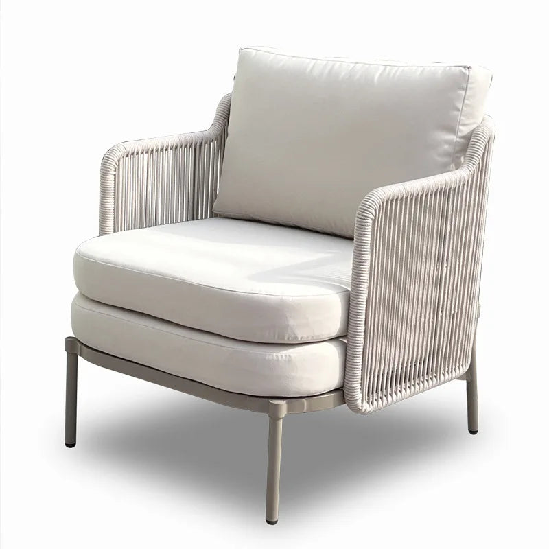Garden Outdoor Furniture Garden Sofa Stainless Steel Frame Rattan Sofa Set