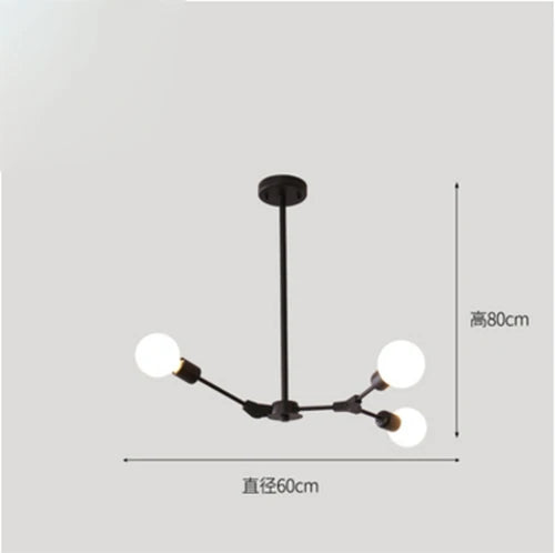 Modern Home LED Chandelier Living Room Decoration  Bedroom  Restaurant Light Study  Molecular Formula Chandelier Lighting